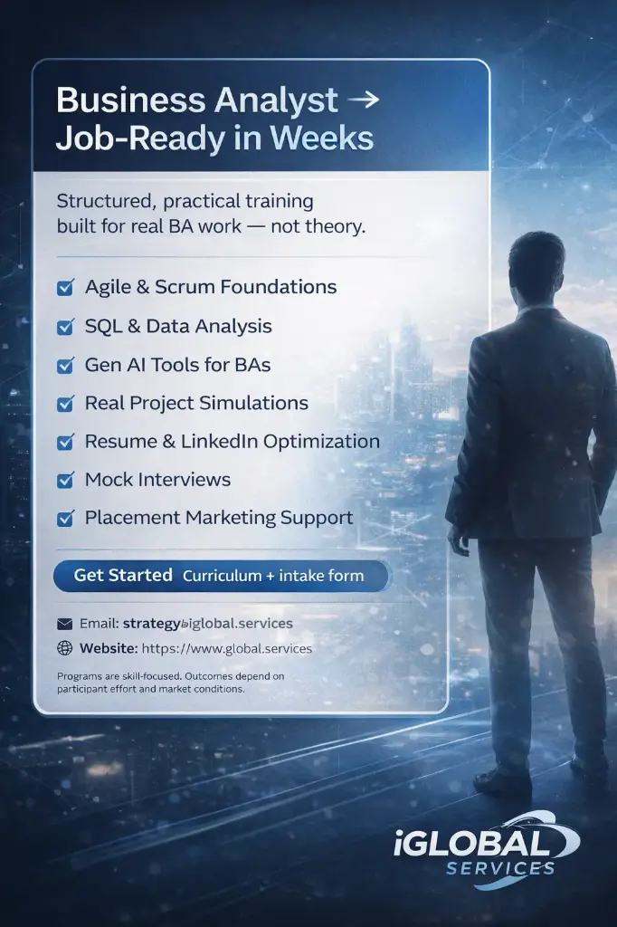 iGlobal – Business Analyst Professional Program (Interactive Cohort)